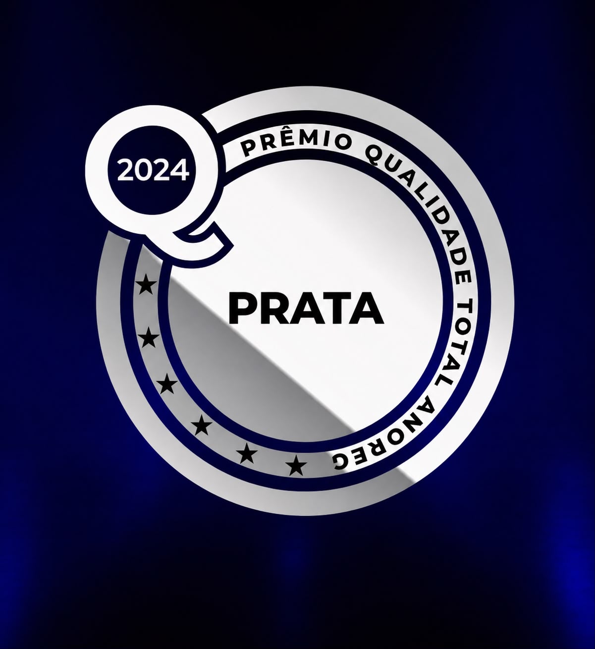 Selo do Prêmio Qualidade Total ANOREG categoria Prata 2024